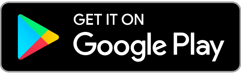 Google Play download badge with logo and promotional text on black background.